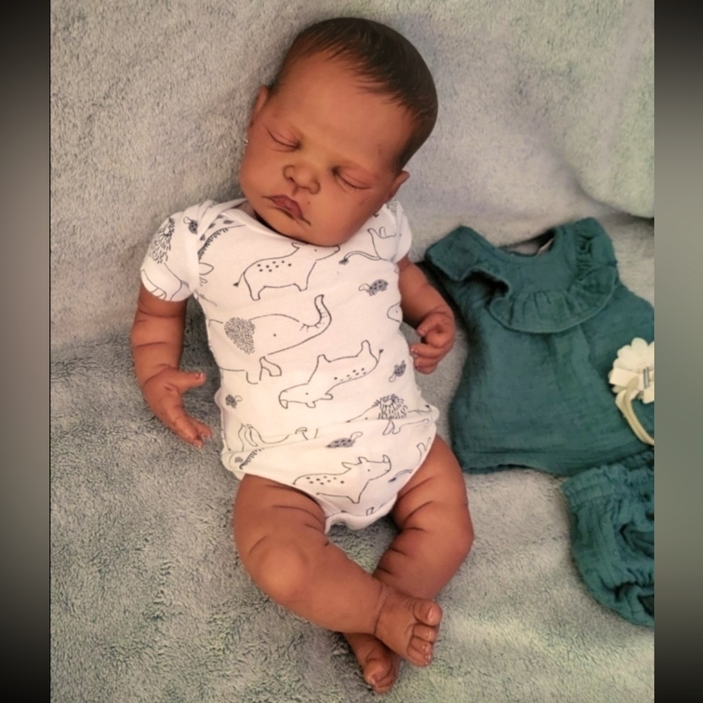 Handmade authentic high end Reborn Realborn doll Cecily by the late Adrie Stoete - Picture 3 of 13